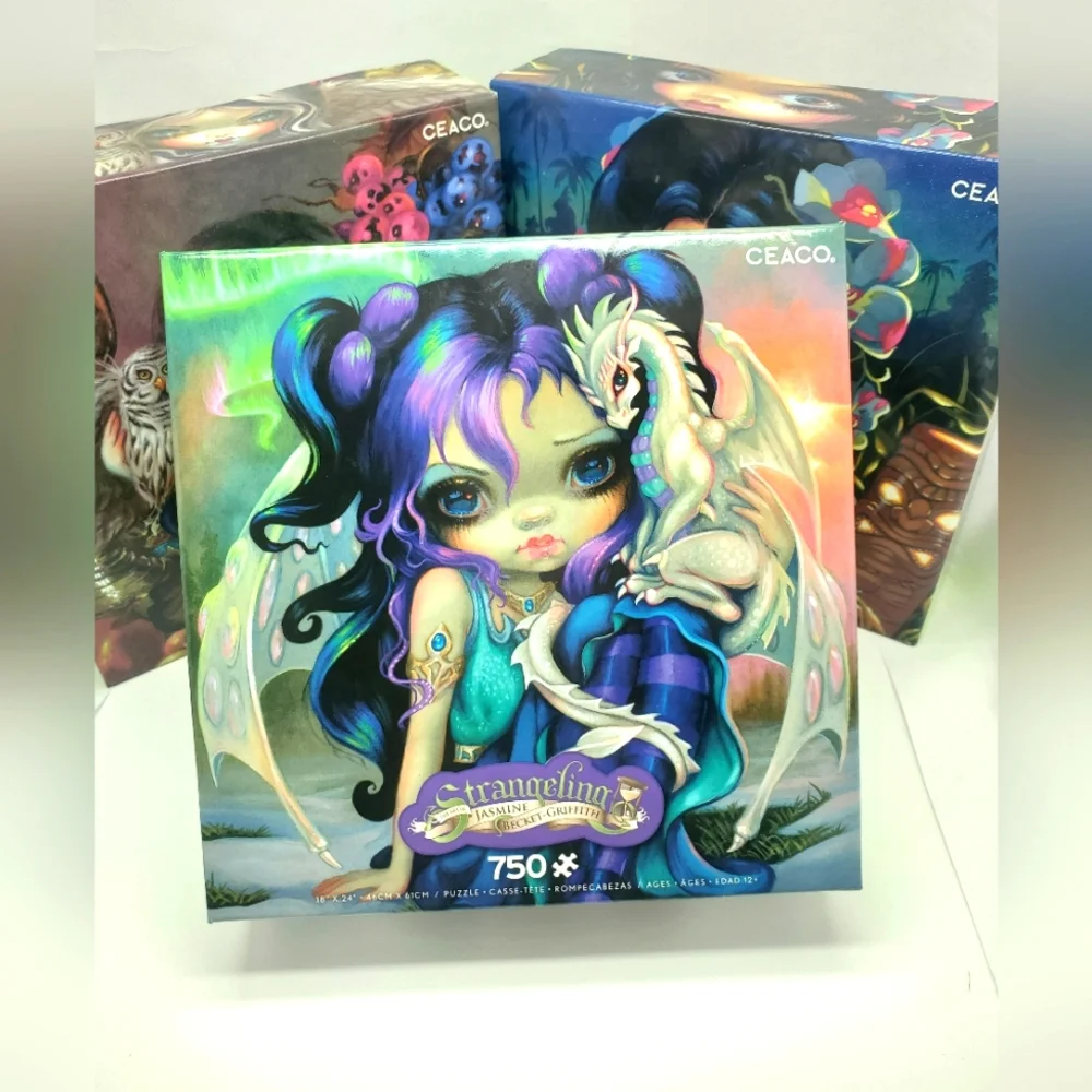 Set of 3 (three) Jigsaw Puzzle Ceaco - Strangeling